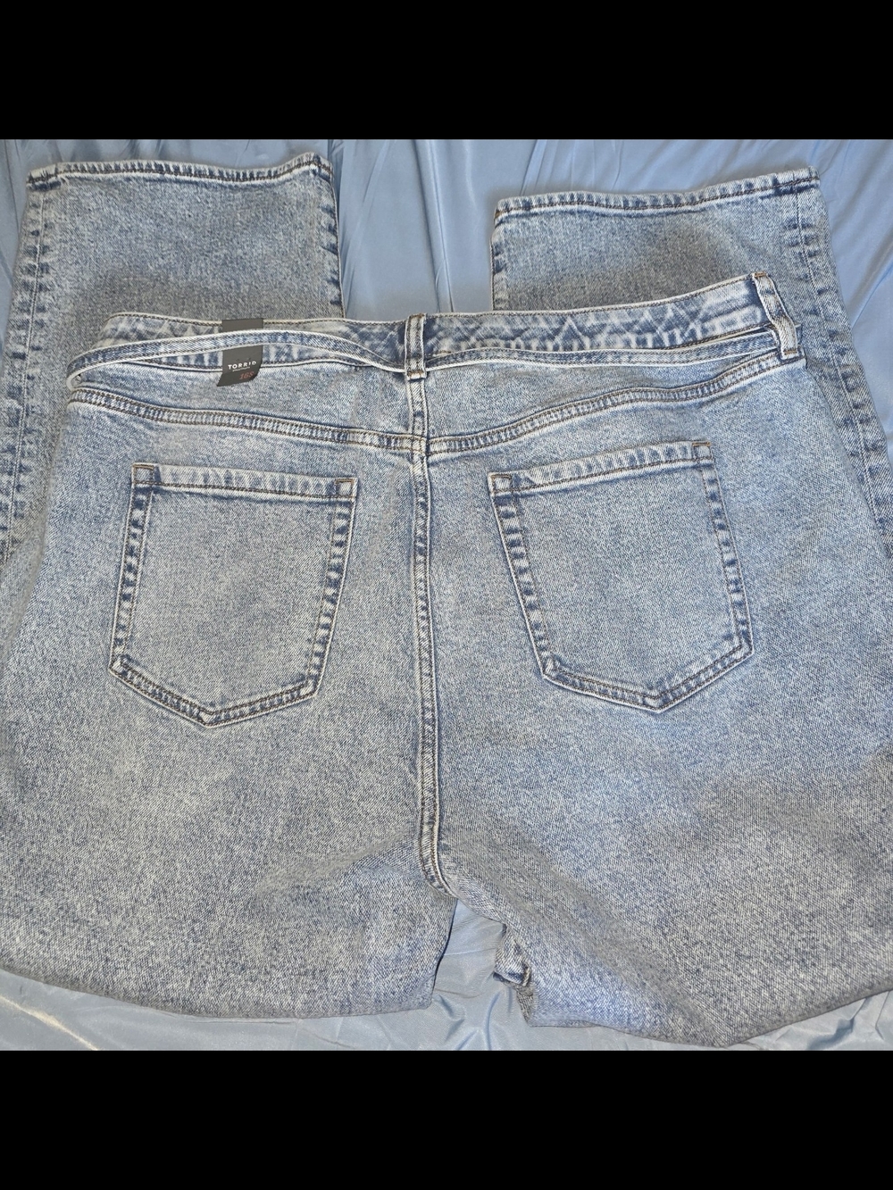 torrid Light Blue Straight Leg Jeans Size 12 short